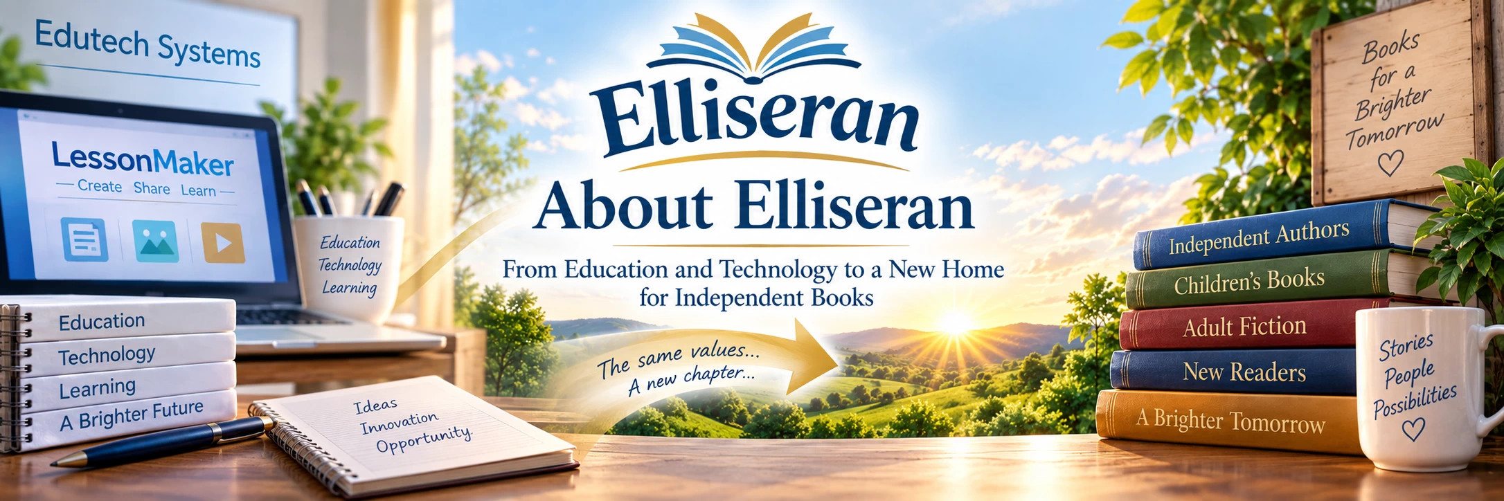 About Elliseran – From Education and Technology to a New Home for Independent Books